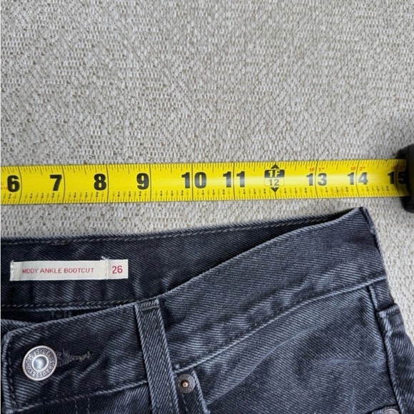 Women’s Black Levi's Middy Bootcut Anke Jeans - Picture 7 of 10